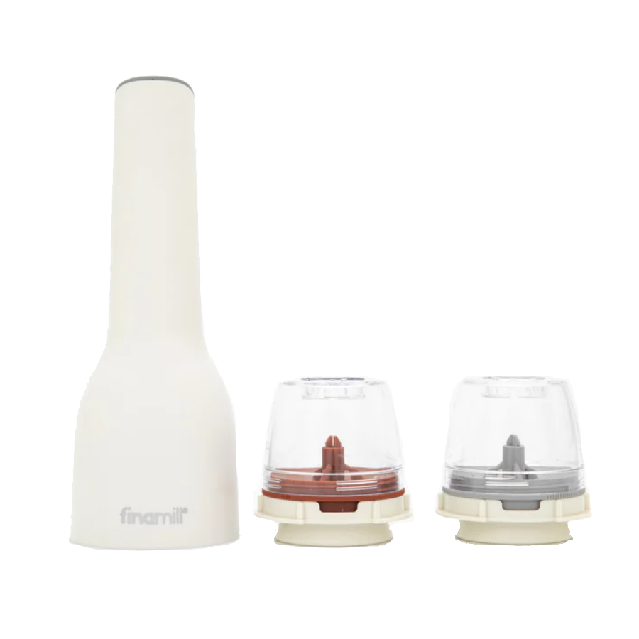 Spice Grinder with 2 Pods (ProPlus & Peppercorn) Rechargeable - Soft Cream