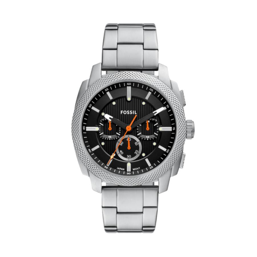 Machine Chronograph Black Index Dial - Stainless Steel - 44