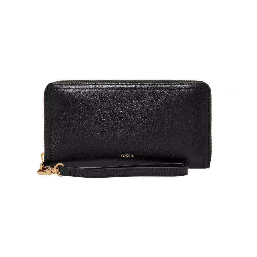 Pochette Logan à Fermeture Éclair RFID - Noir