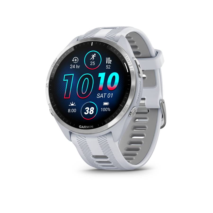 Forerunner 965 Running Smartwatch - Whitestone / Powder Gray