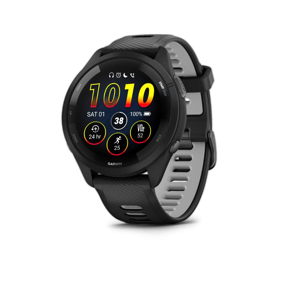 Forerunner 265 GPS Running Smartwatch - Black / Powder Gray - 46 mm