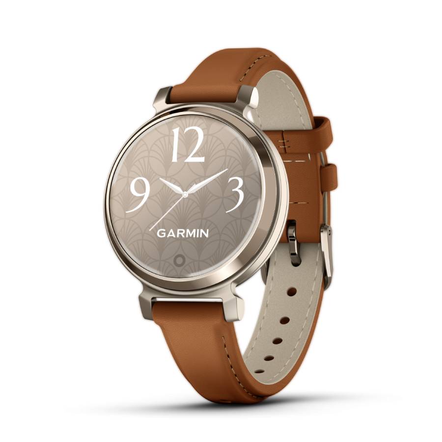Lily 2 Classic Smartwatch with Leather Band - Cream Gold / Tan