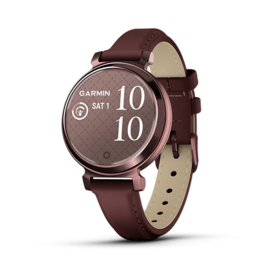 Lily 2 Classic Smartwatch with Leather Band - Dark Bronze / Mulberry