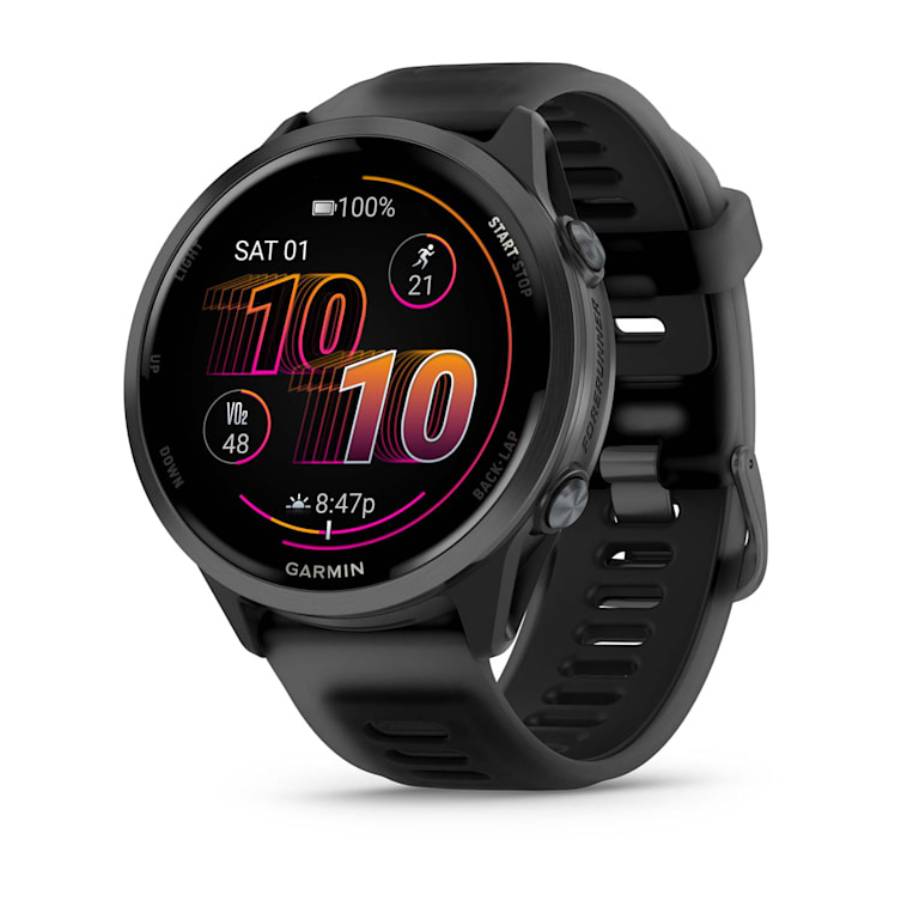 Forerunner 570 - Slate Gray Aluminum with Translucent Black/Black Band - 47mm