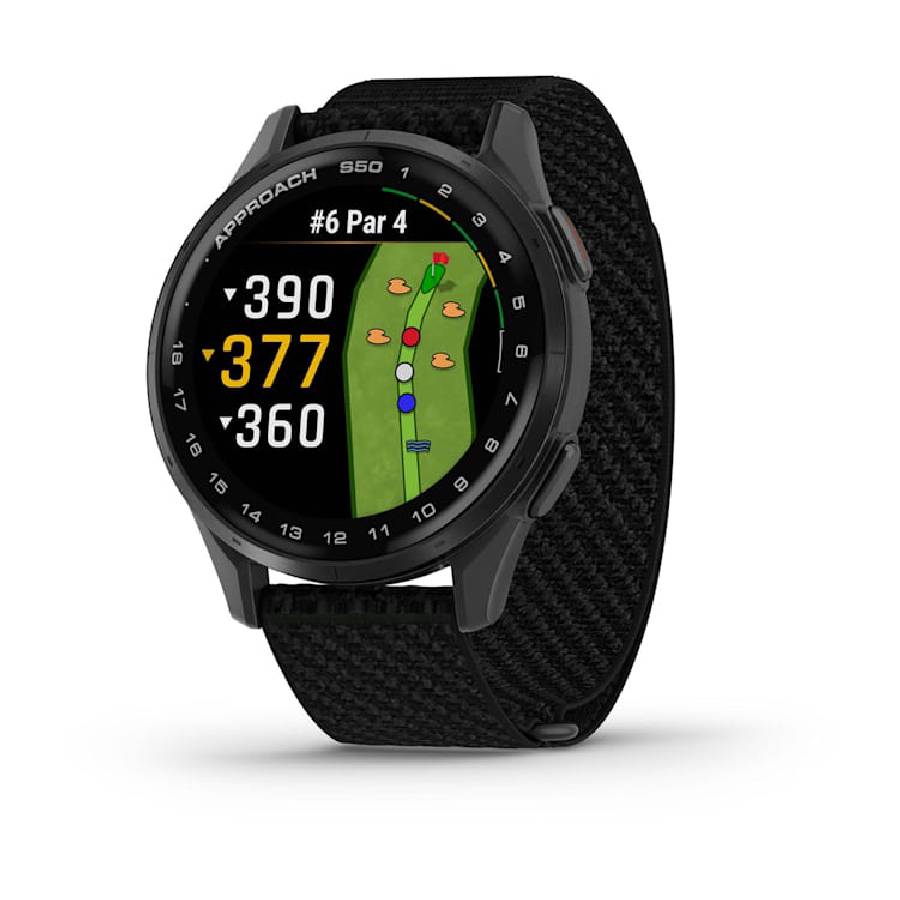 Approach S50 - Slate Aluminum Bezel with Black Nylon Band