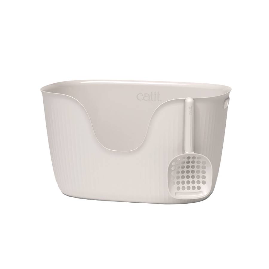 Loo Litter Box with Scoop - White