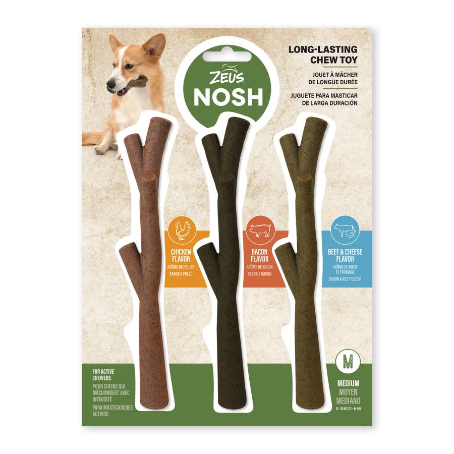 Zeus Nosh Strong Chew Sticks - 3 pieces
