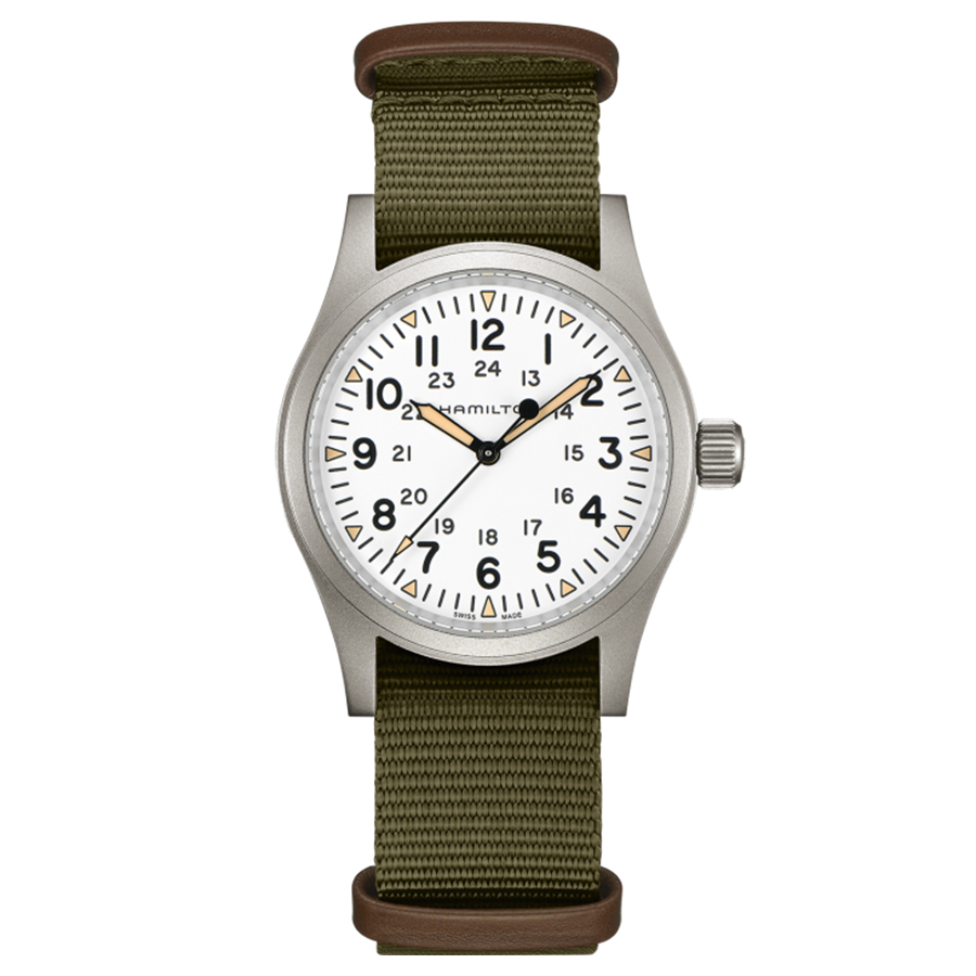 Khaki Field Mechanical Watch - Men - 38mm - White/Stainless Steel