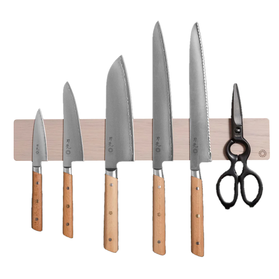 Barre magnétique en chêne blanc (pâle)