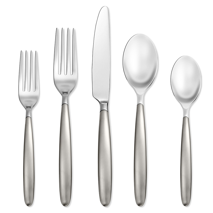 Skandia Tidal Frosted 20-Piece Flatware Set