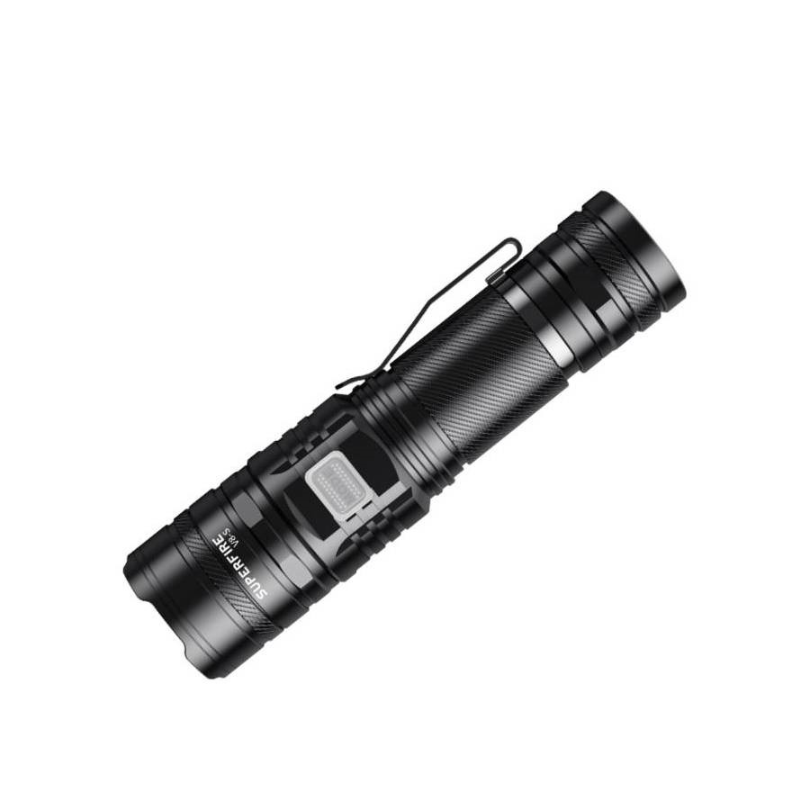 Rechargeable Portable Flashlight - Black