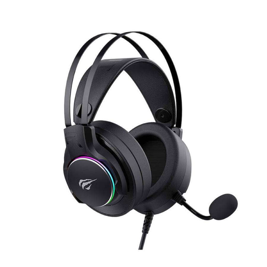 Wired USB 7.1 RGB Gaming headset with Microphone - Black