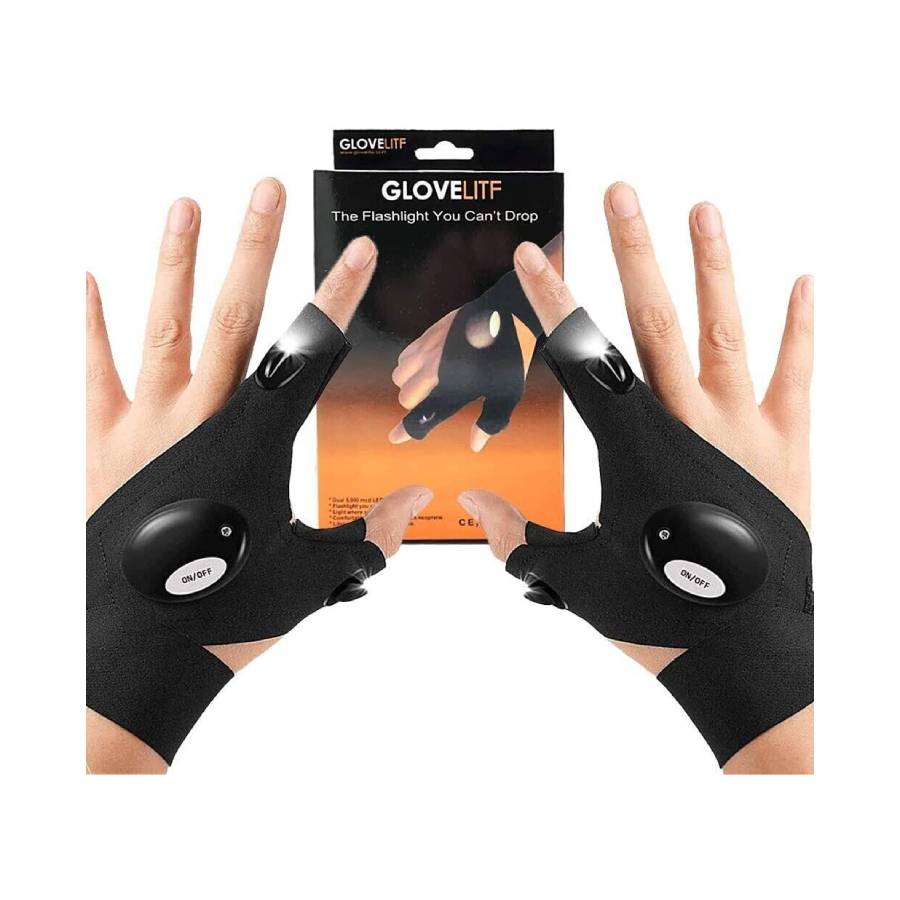Flashlight LED Gloves with Waterproof Lights