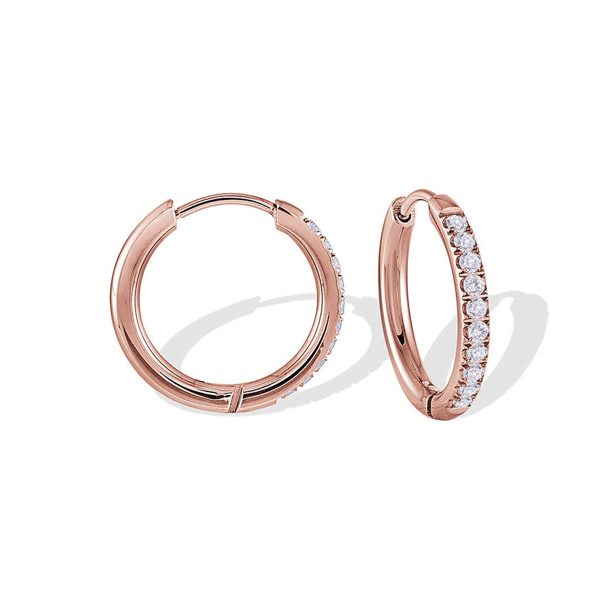 Boucles d'oreilles ton or rose