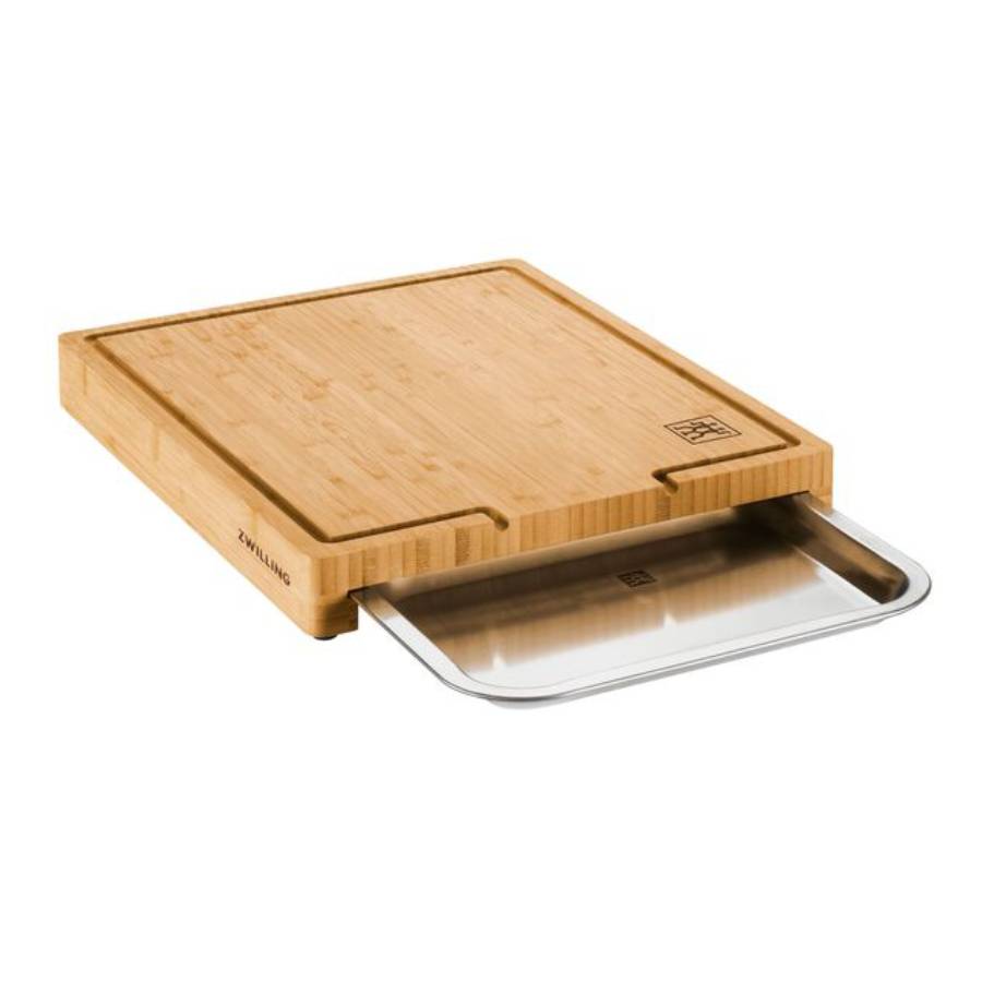 Bamboo Cutting Board with Tray - 39 cm x 30 cm