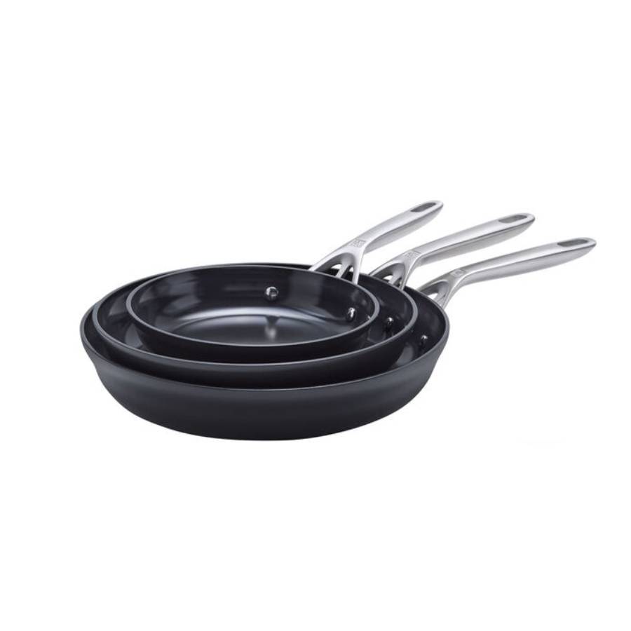Motion Ceramic 3 Piece aluminum frying pan set