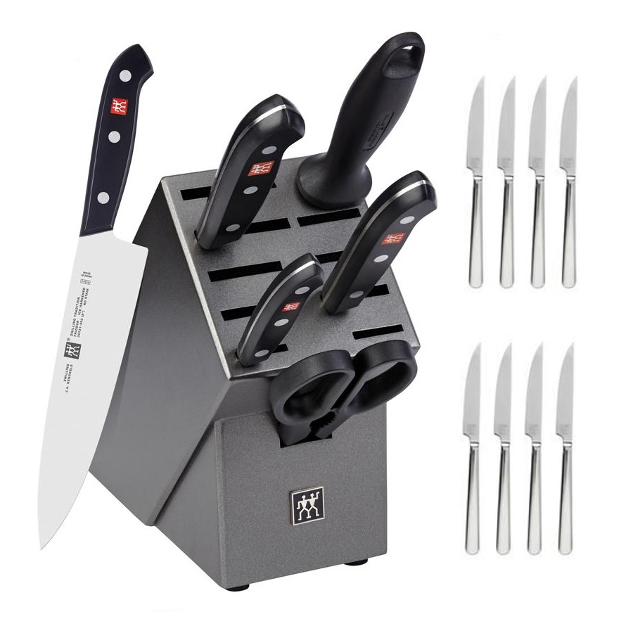 Tradition 7-pc Block Set with 8 Steak Knife Set