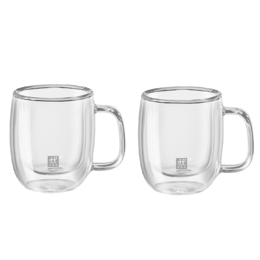 Set of 2 Sorrento Plus Double Wall 80 ml Espresso Mugs