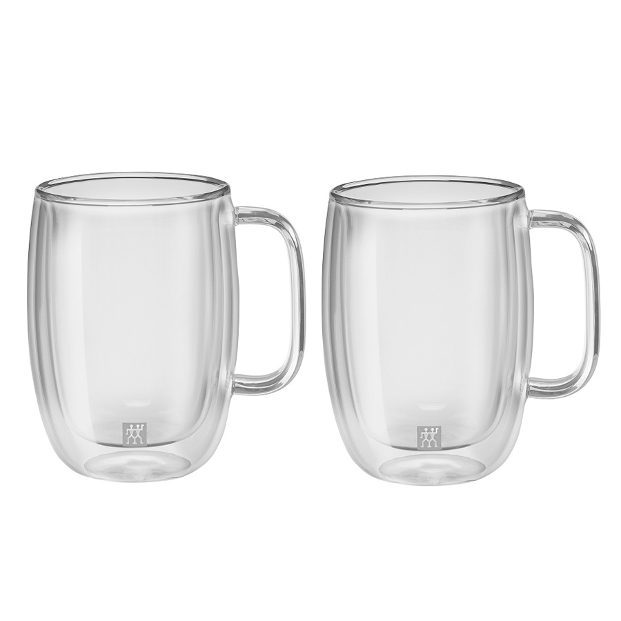 Set of 2 Sorrento Plus Double Wall 450 ml Latte Mugs