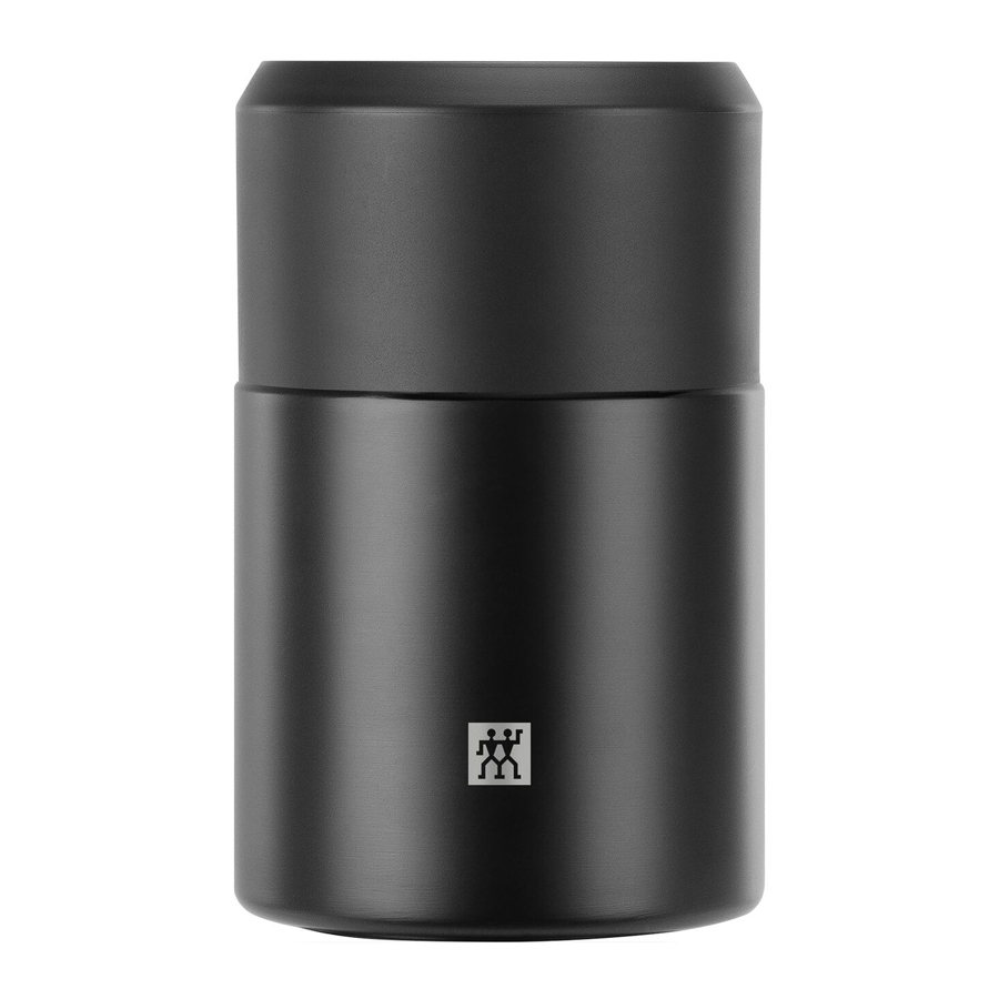 Thermo Stainless Steel Food Jar - Black
