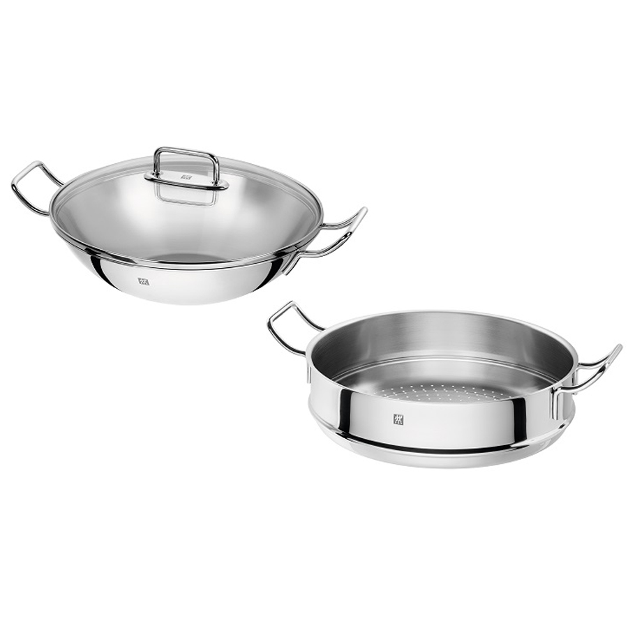 Plus 12.5" Wok With Steamer