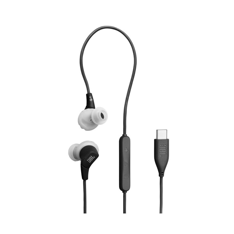 Endurance Run 3 USB-C Wired Sport Headphones - Black/Gray