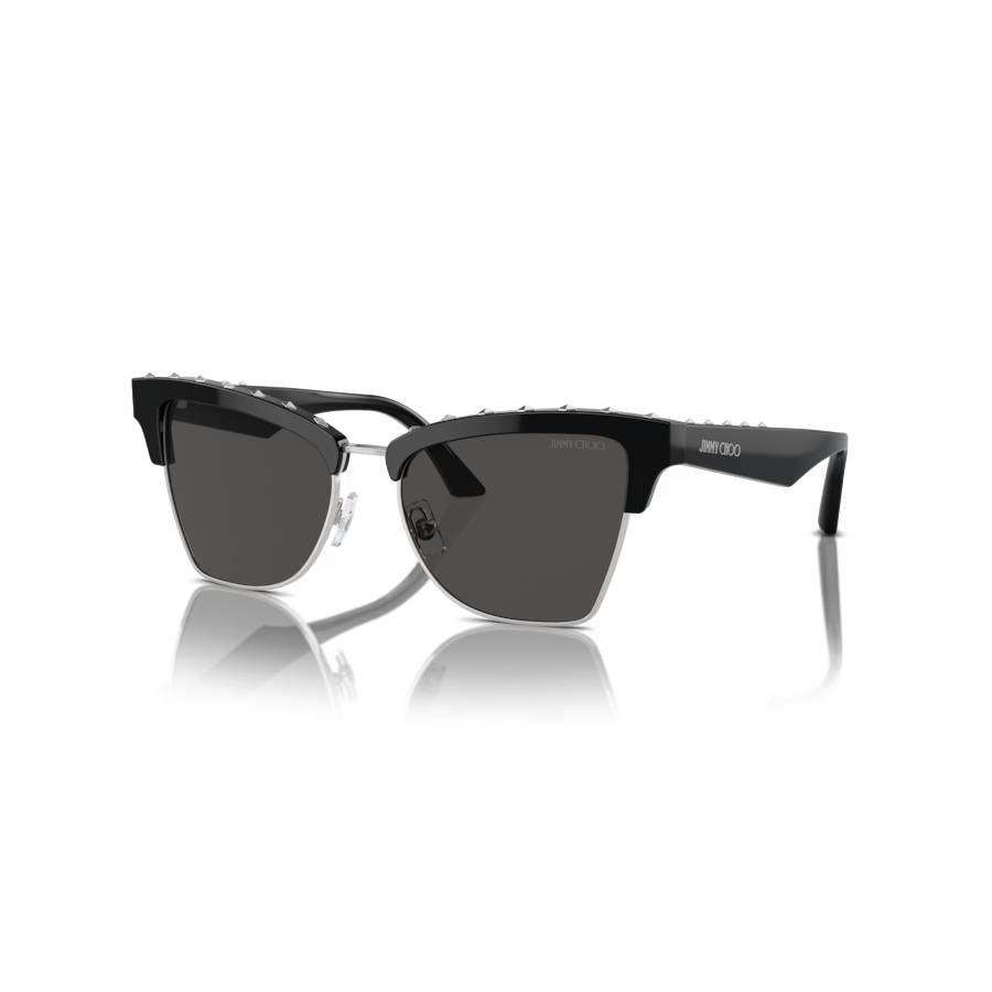 Lunettes de soleil papillon - Femmes - Noir / Argent