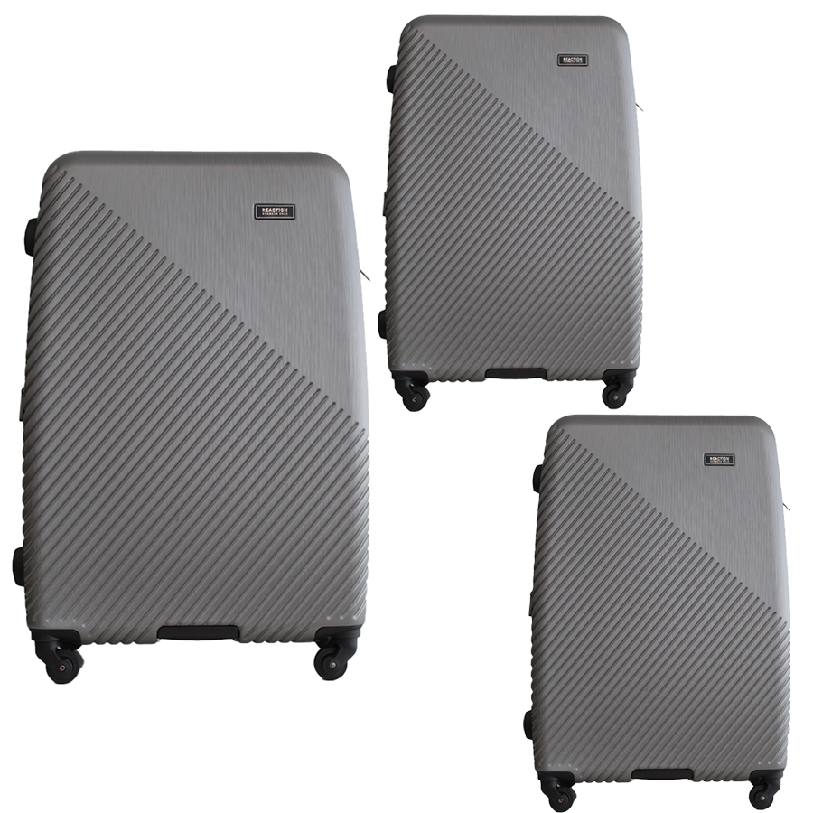 Reaction Cypress Luggage Set - 3 Pieces - Silver