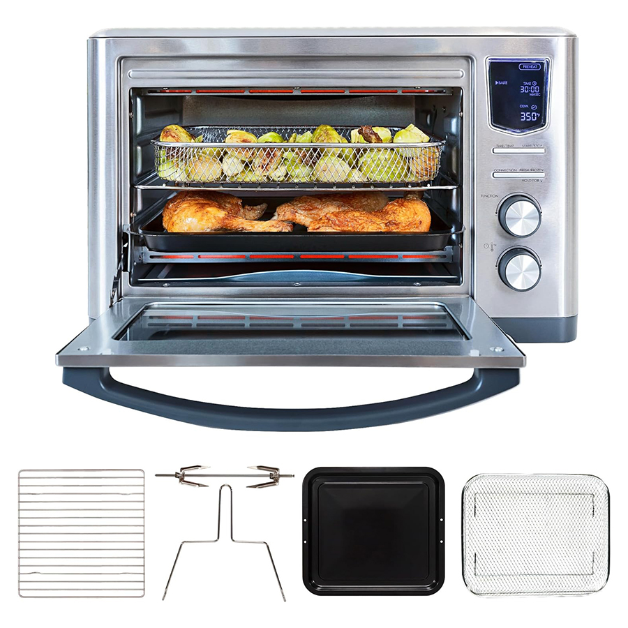 11-in-1 Stainless Steel Toaster Oven and Air Fryer