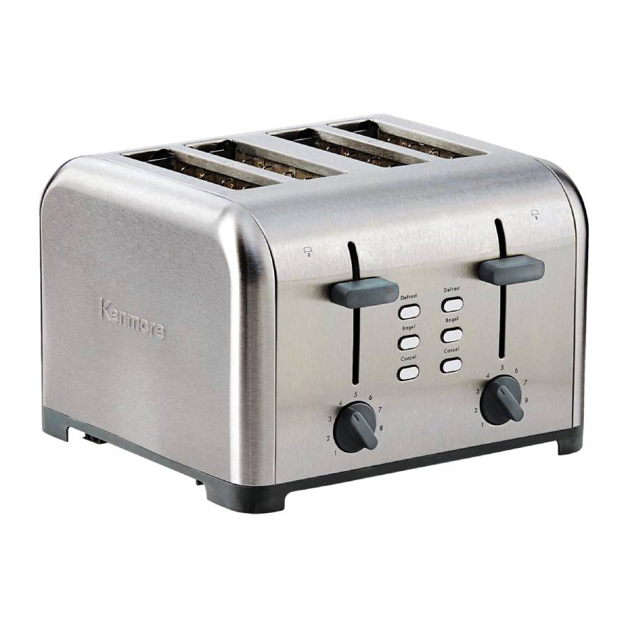 Grille-pain 4 tranches – Acier inoxydable
