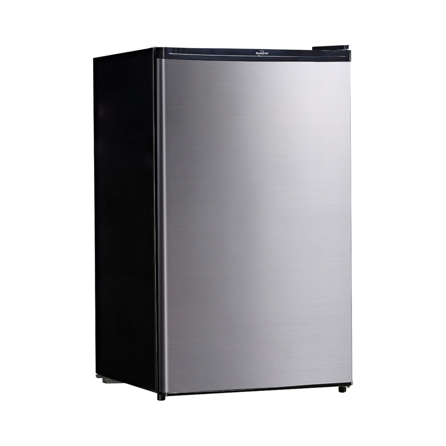 Stainless Steel Compact Fridge with Freezer 4.4 Cubic Feet