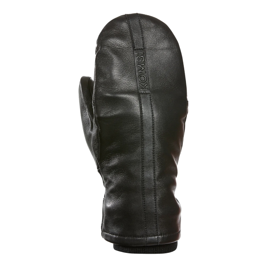 Mitaines Maggie en fausse fourrure et cuir - Femme - Noir - Petit