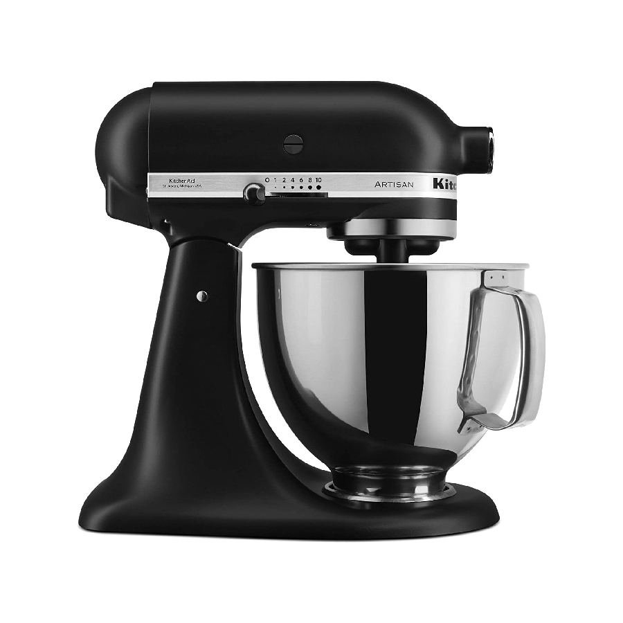 Batteur sur socle 5 litres à tête inclinable de la série Artisan - Noir