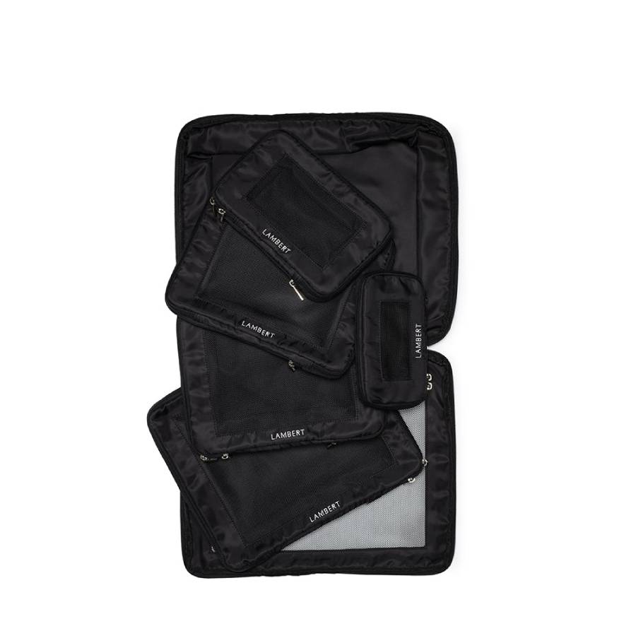 Escale Set of 6 Nylon Packing Cubes - Black