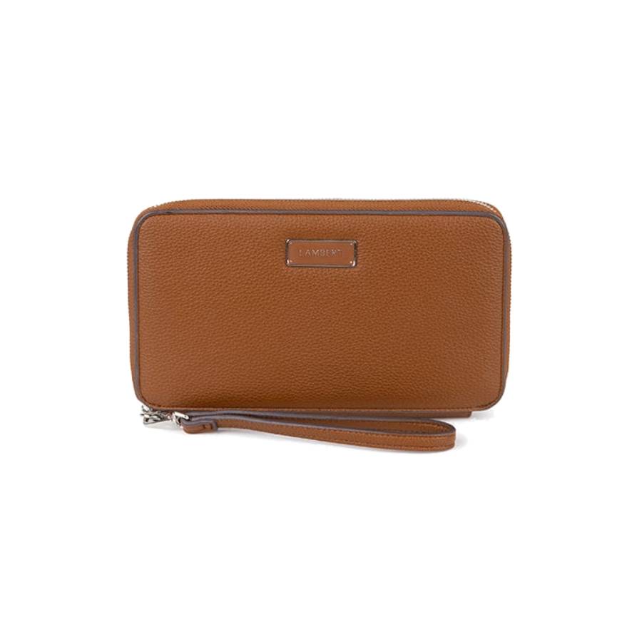 Ines Recycled Vegan Leather Family Passport Holder - Affogato