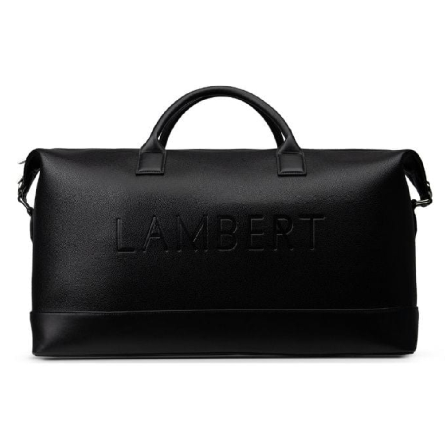 Sac de voyage fourre-tout en cuir vegan recyclé Le June - Noir