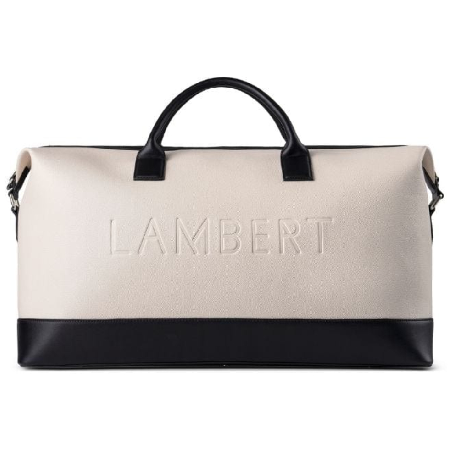 Sac de voyage fourre-tout en cuir vegan recyclé Le June - Oyster