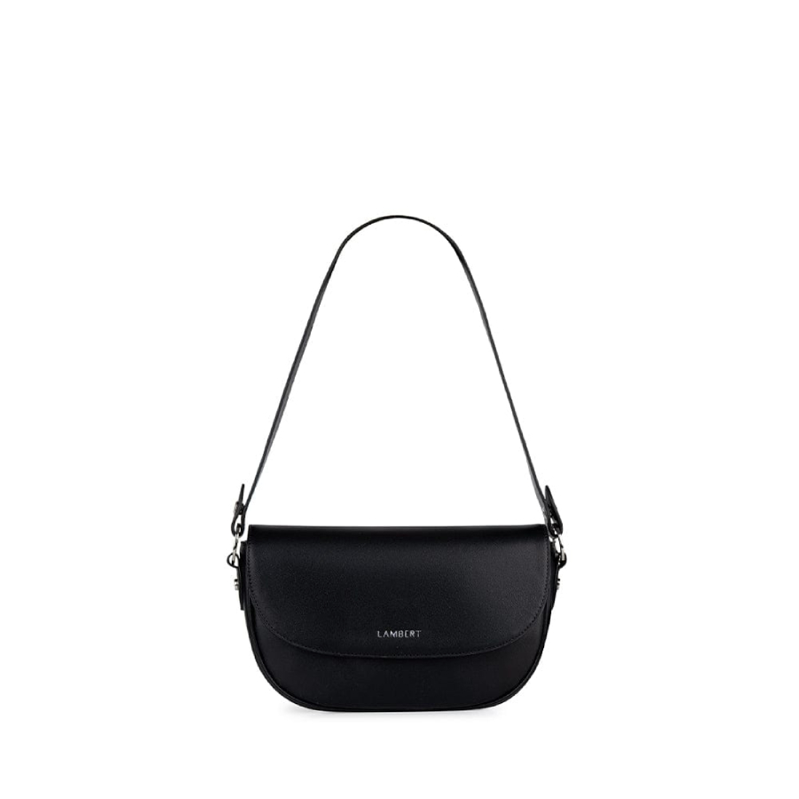 The Nadia 2-in-1 Vegan Leather Handbag - Black