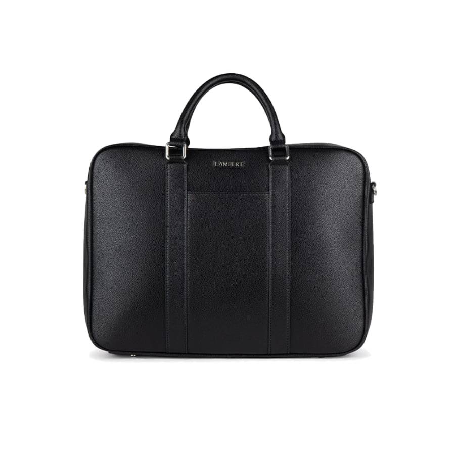 Noah 2-in-1 Vegan Leather Briefcase - Black