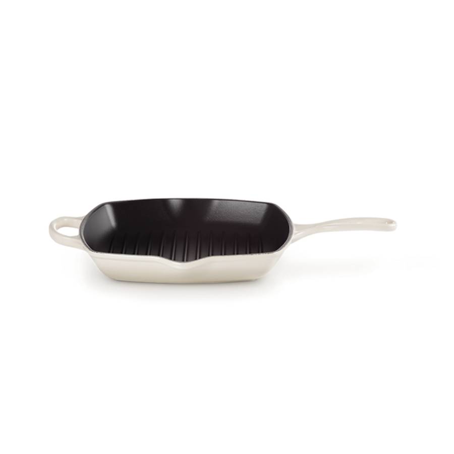 Signature 26 cm Square Skillet Grill - Meringue