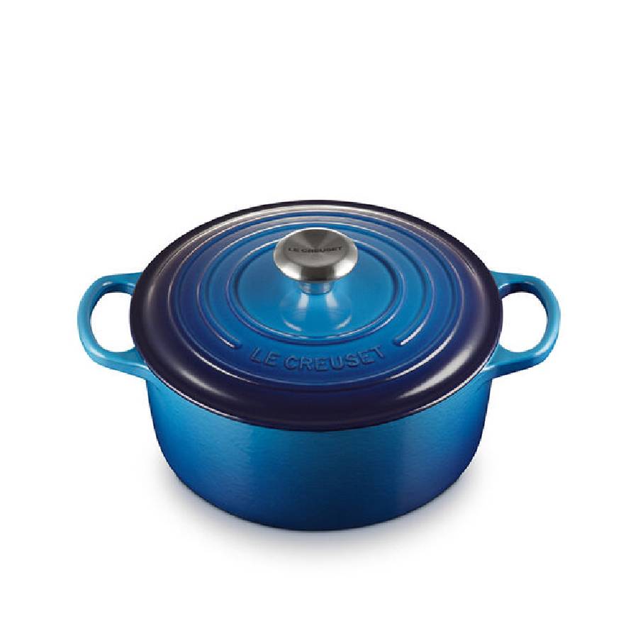 Signature 4.2 L Round Dutch Oven with Stainless Steel Knob - Blueberry