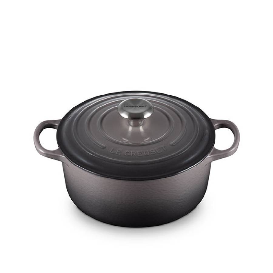 Signature 4.2 L Round Dutch Oven with Stainless Steel Knob - Oyster