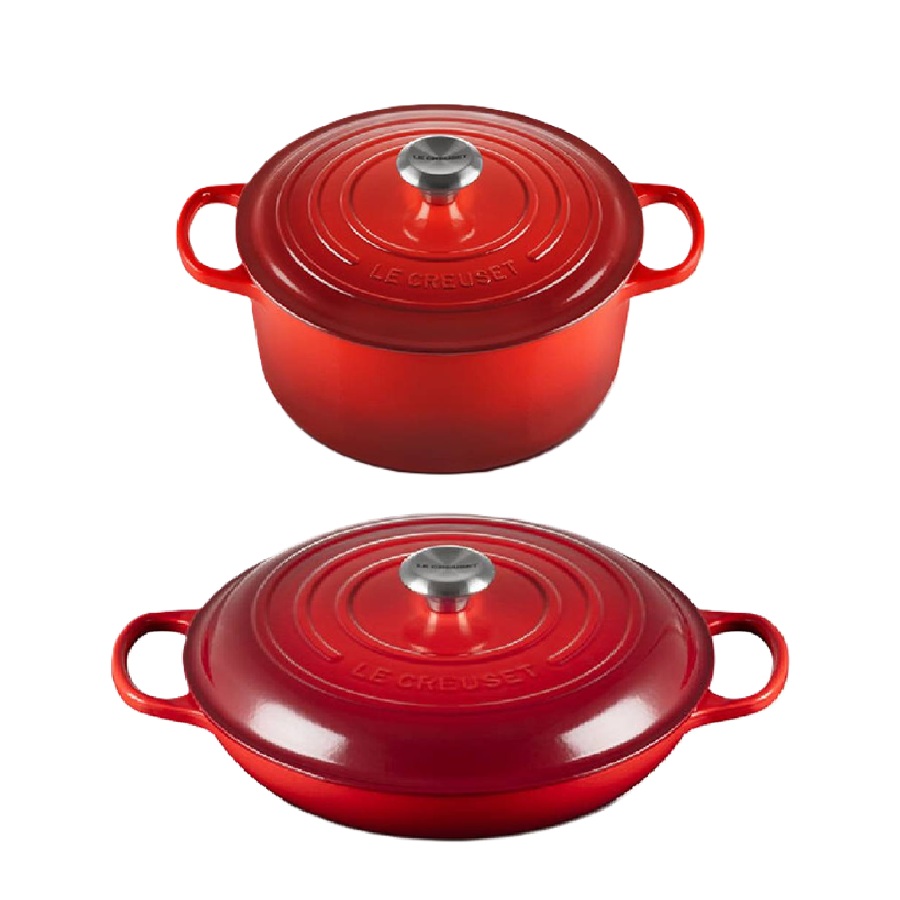Classic Braising Set - Cerise - 2pcs