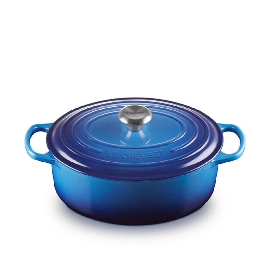 Signature 4.7 L Oval Dutch Oven with Stainless Steel Knob - Blueberry