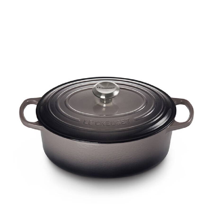 Signature 4.7 L Oval Dutch Oven with Stainless Steel Knob - Oyster