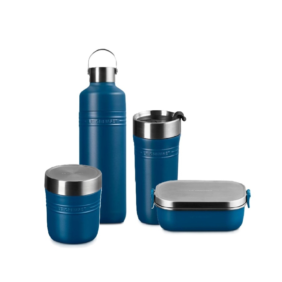 On-The-Go Insulated Food and Drink Containers Set - Deep Teal
