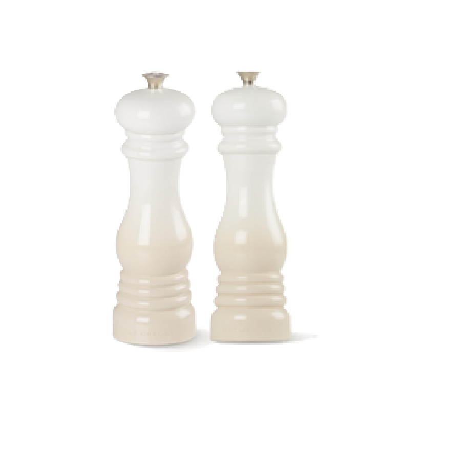 Classic Salt Mill and Pepper Mill Set - Meringue - 20 cm
