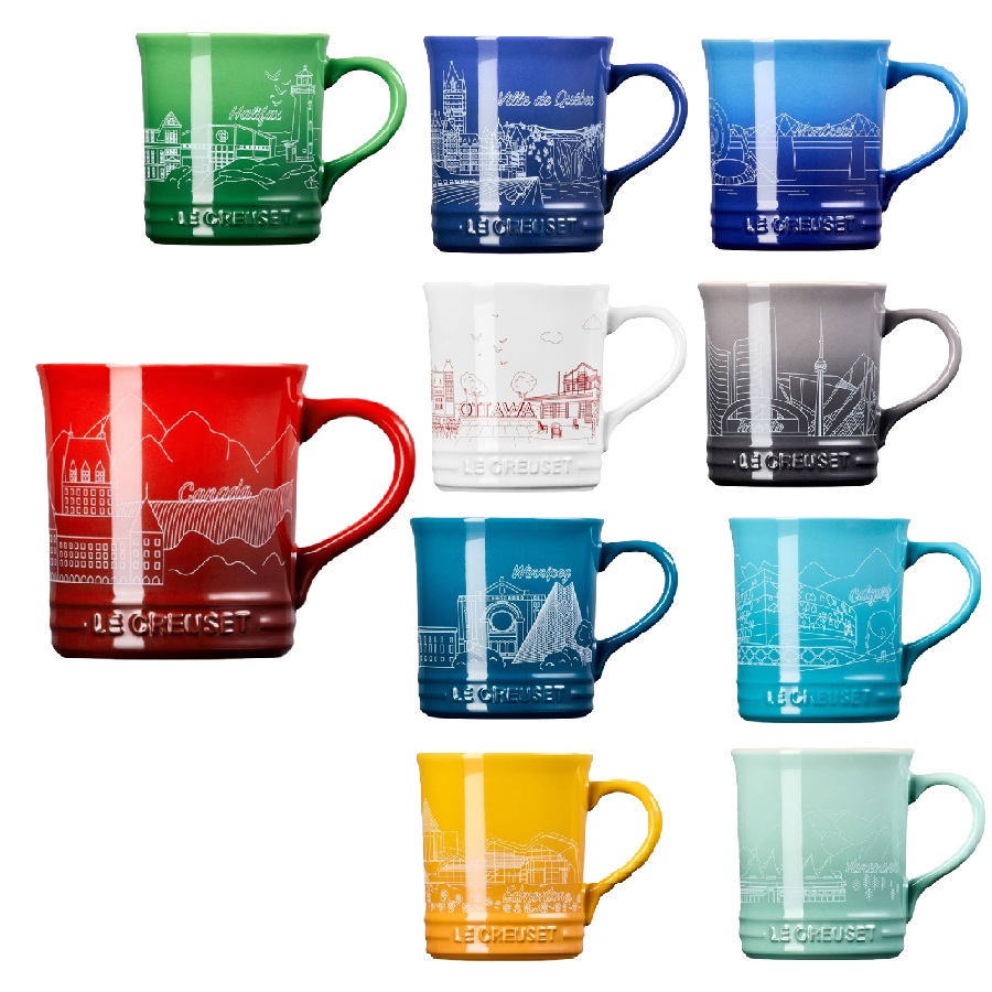 Canadian Destinations Mug Set - 10pc