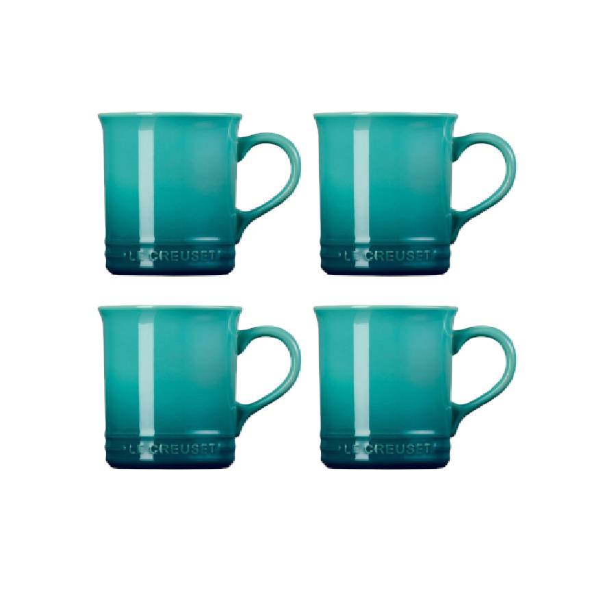 Classic 0.4 L Mugs - Bleu Riviera - Set of 4