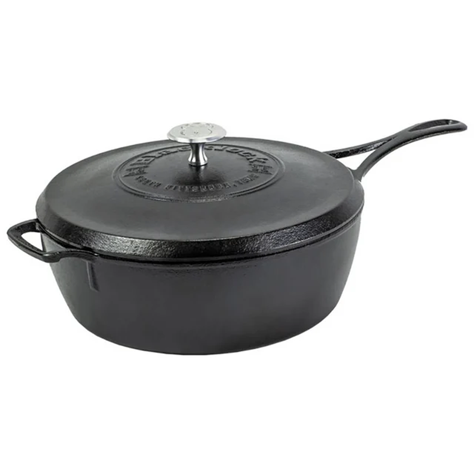 Blacklock 4 Quart Deep Skillet with Lid